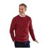 Chandail À Col Roulé En Tricot Torsadé En Cachemire Et En Mérinos Pour Hommes Bordeaux WoolOvers-1