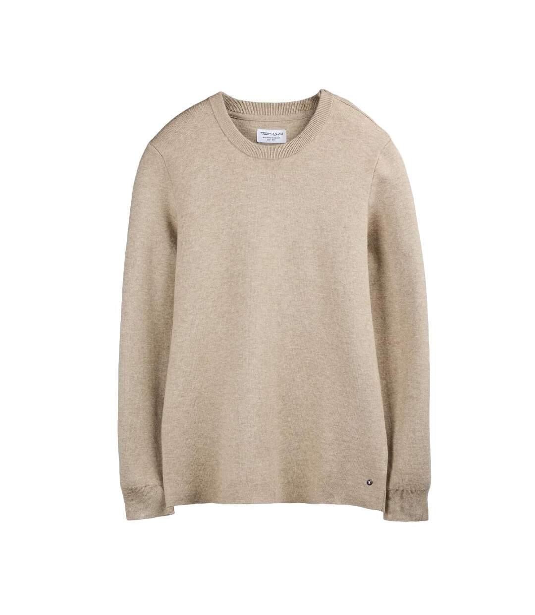Pull beige homme teddy smith drystan-1