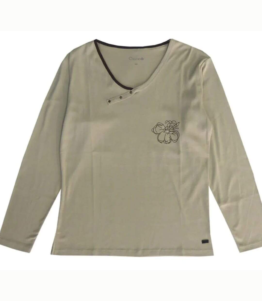 Tee-shirt AXONE DONA1B beige grande taille : le confort de l'imprimé fantaisie-5