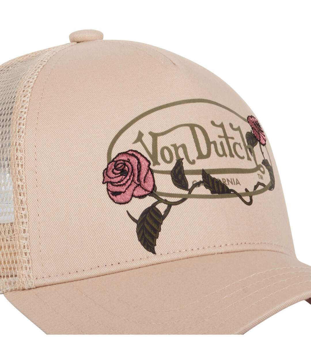 Casquettes femme baseball Von Dutch Logo Roses Vondutch-3