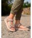 Isotoner Sandales femme semelle confortable et légère 3,5cm , sandale de plage, piscine, randonnée-2
