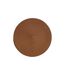 Set de Table Rond Tressé 38cm Camel Foncé-1