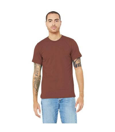 Canvas Unisex Jersey Crew Neck Short Sleeve T-Shirt (Heather Clay) - UTBC163