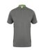 Tombo Mens Short Collar Short Sleeve Polo Shirt (Grey Marl/Grey) - UTRW5467