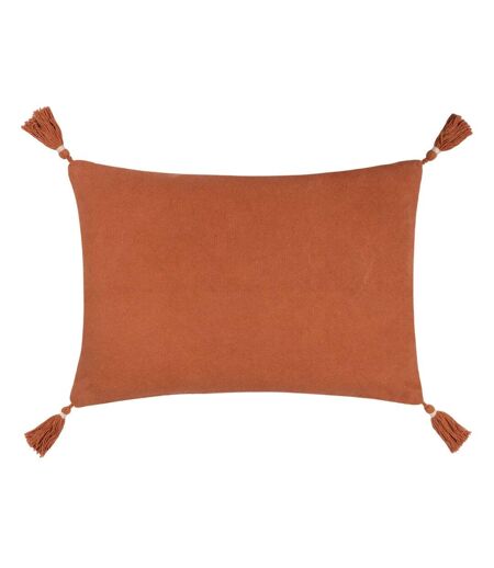 Furn Dharma Tufted Throw Pillow Cover (Brick) (35cm x 50cm) - UTRV3092