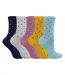 5 Pairs Ladies Multi Spot Socks - Soft Cotton Rich Polka Dot Everyday Socks-2