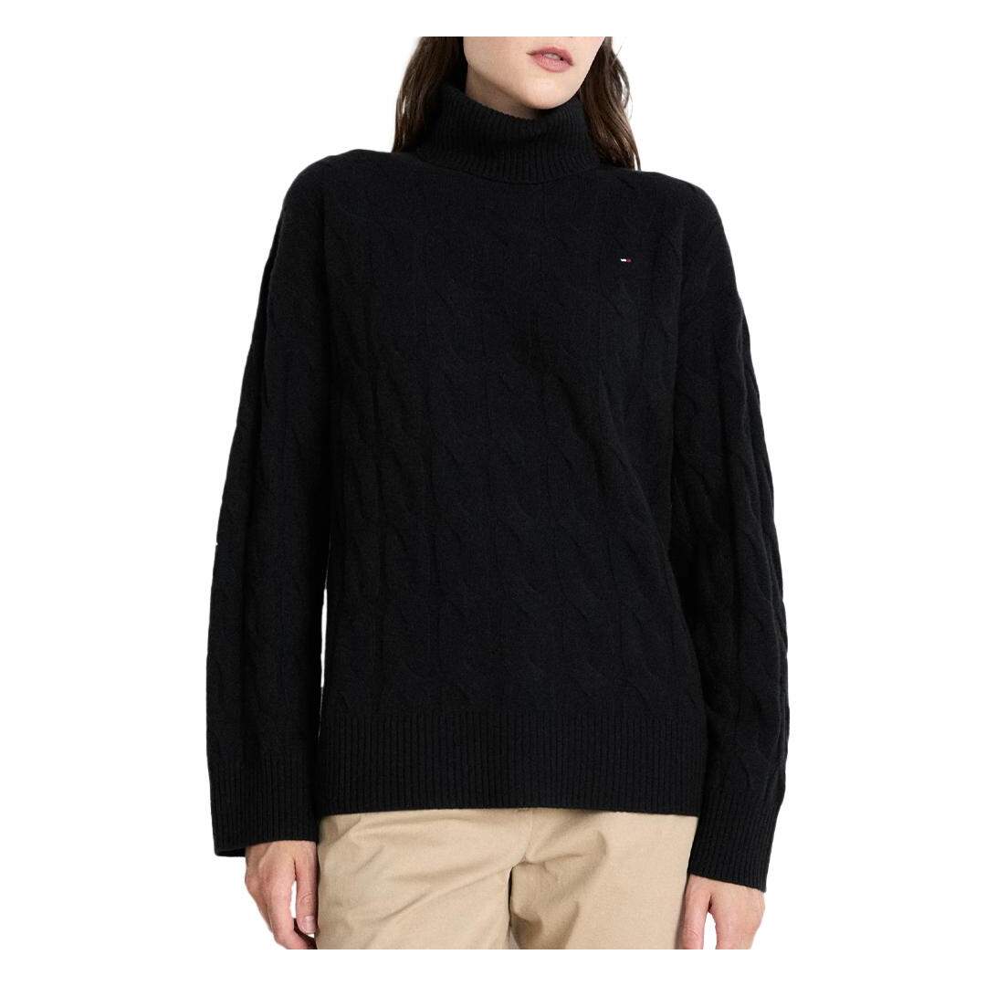 Pull Noir Femme Tommy Hilfiger Soft - S-1