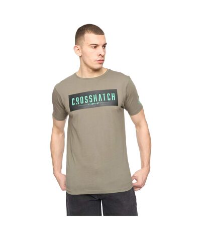 Mens Changra T-shirt Dark Sage Crosshatch
