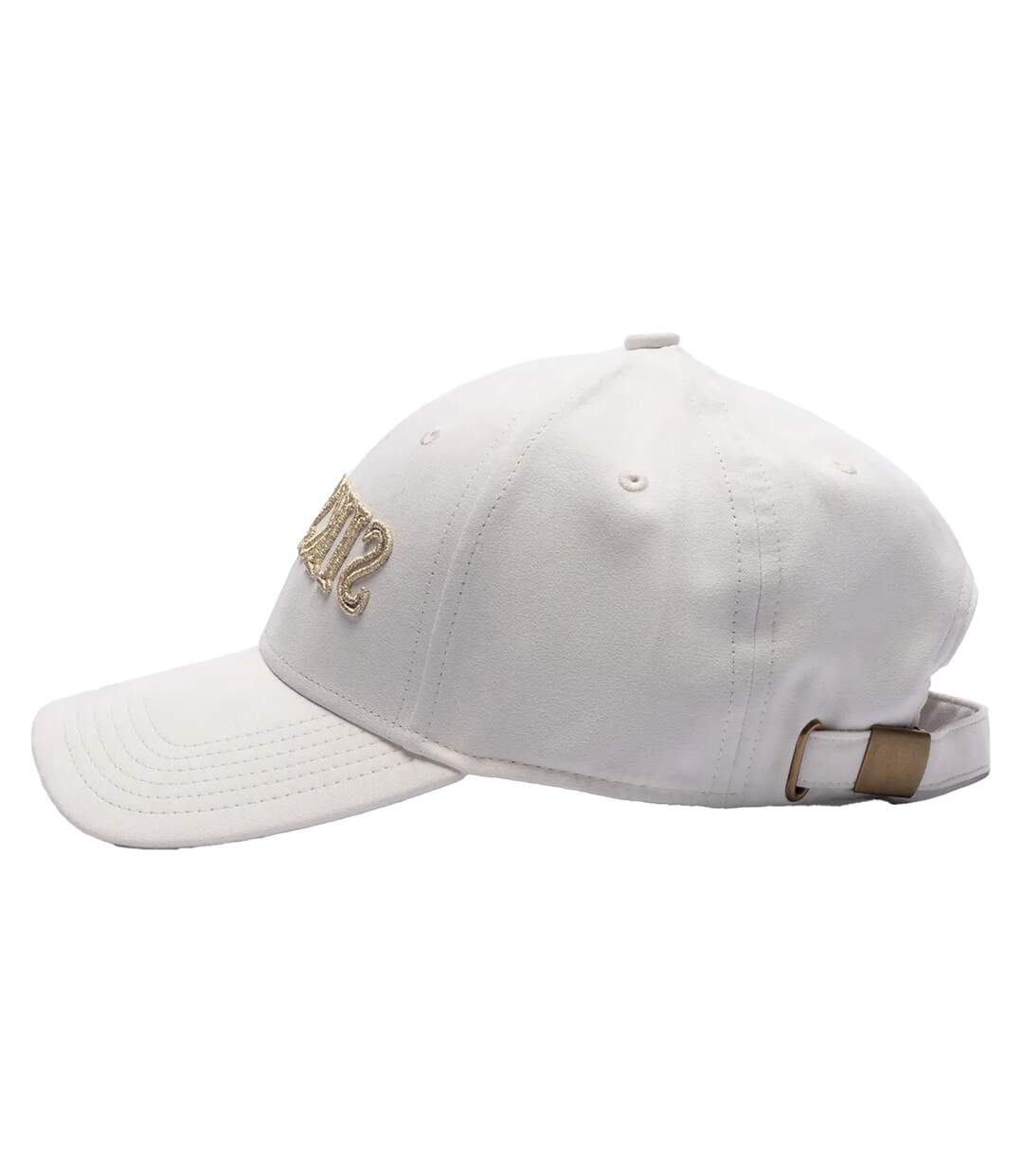 Logo Faux Suede Baseball Cap Ecru SikSilk-3