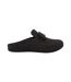 Womens/ladies Chrissie Ii Haus E01 Bow Felt Slippers Black Fit Flop-1