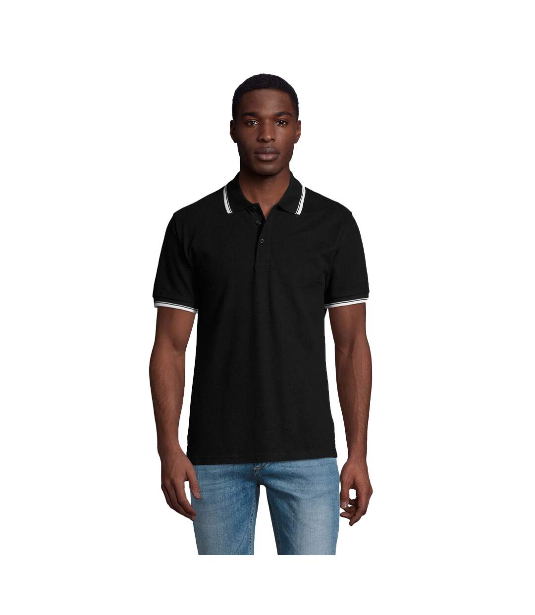 Polo Practice Homme Noir SOLS-1