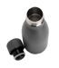 Stainless steel 260ml water bottle one size grey XD Collection-3