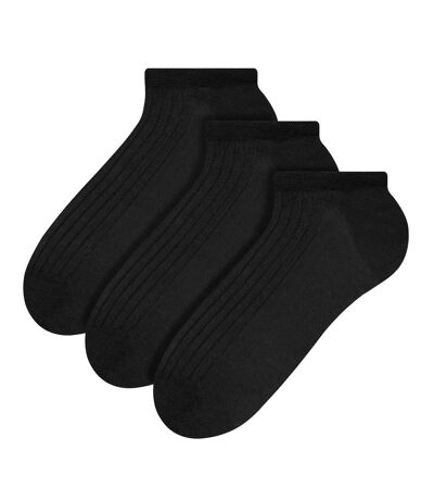 Steven - 3 Pairs Mens 100% Cotton Ankle Socks