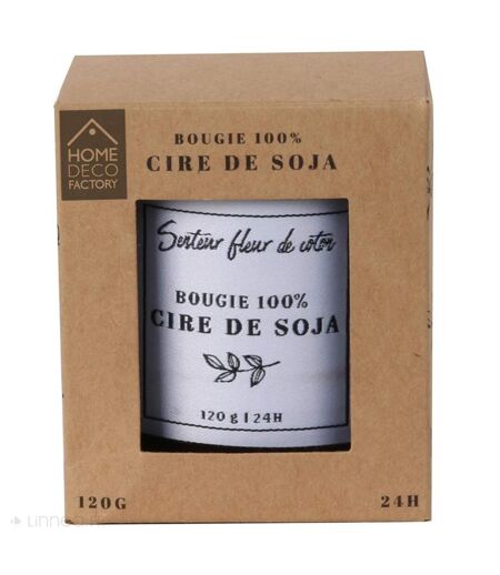 Bougie parfumée SOYA cire de soja fleur de coton