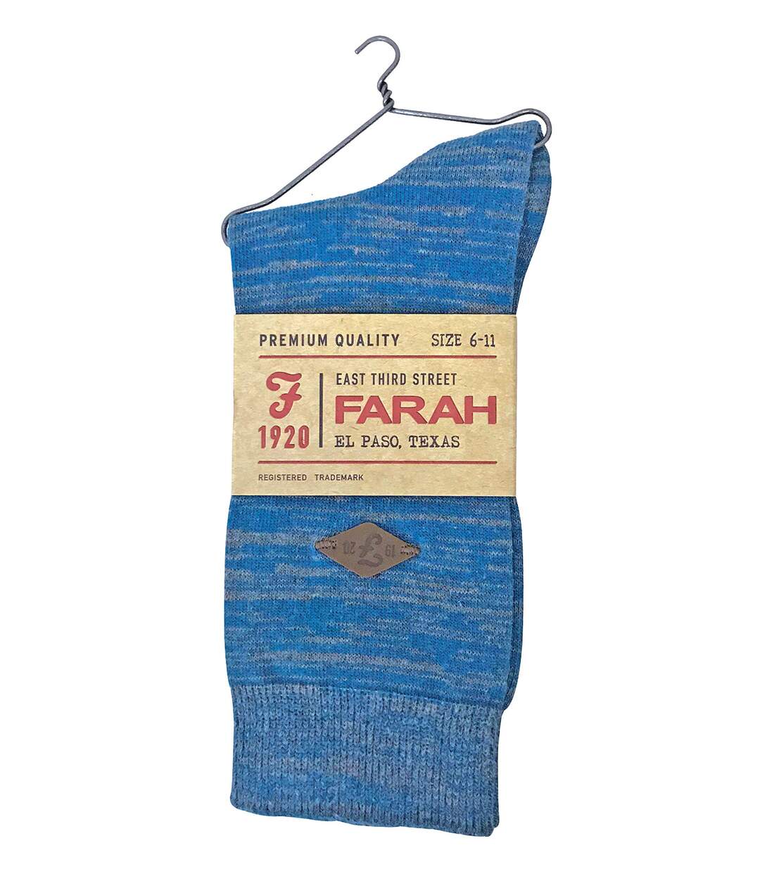 Farah - 2 Pairs Mens 1920 Bright Colour Luxury Cotton Thin Casual Crew Socks-2