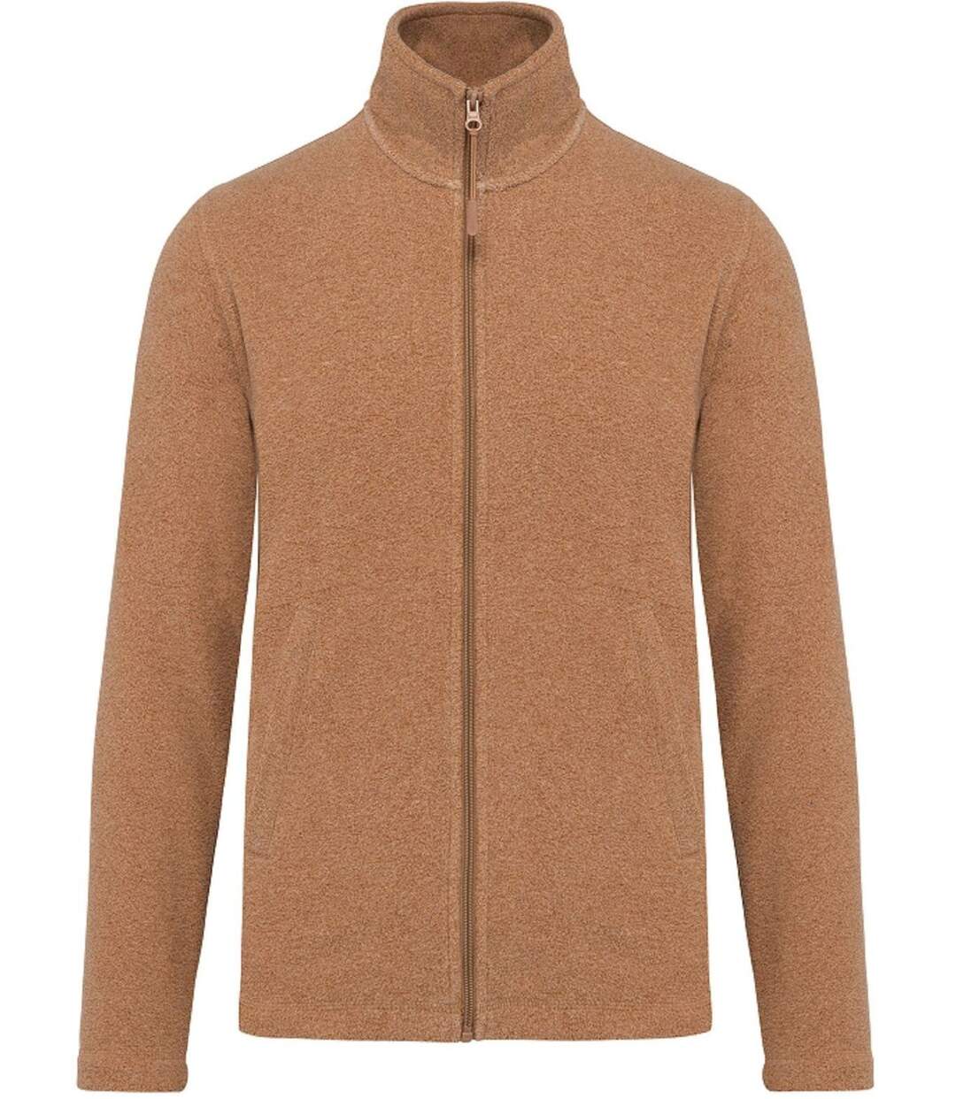 Veste micropolaire zippée - Homme - K911 - beige camel heather