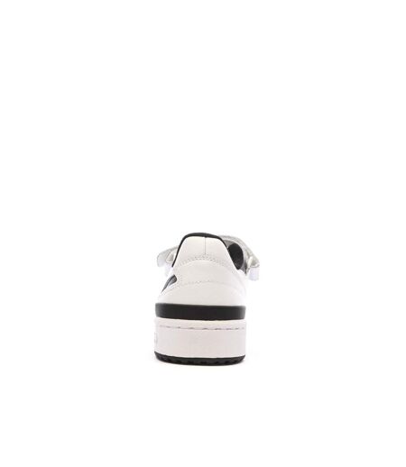Baskets blanches/noires homme adidas forum low
