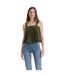 Womens/ladies Square Neck Camisole Deep Depths Levis-4
