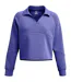 Womens/ladies Collared Boxy Sweatshirt Purple Under Armour-1