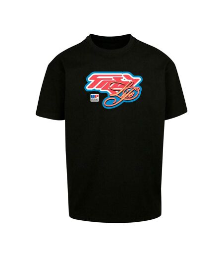 Mens Fast Life Oversized T-shirt Noir Mister Tee