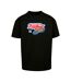 Mens Fast Life Oversized T-shirt Noir Mister Tee-1