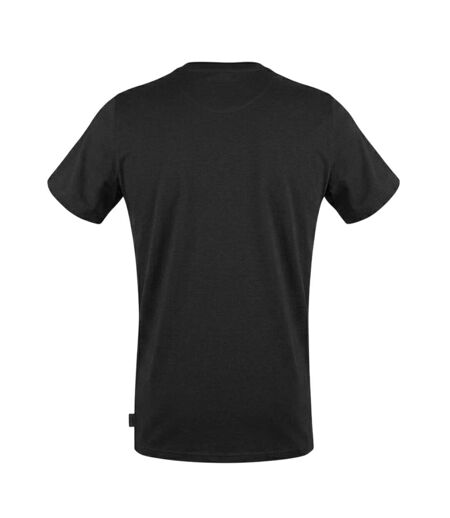 T-shirt Motif/style Logo Sur Poitrine Homme Noir Aquascutum