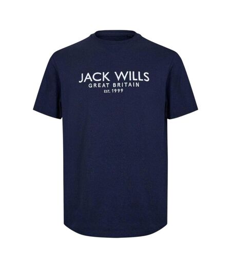T-shirt Motif/style Logo Carnaby Homme Bleu Marine Jack Wills