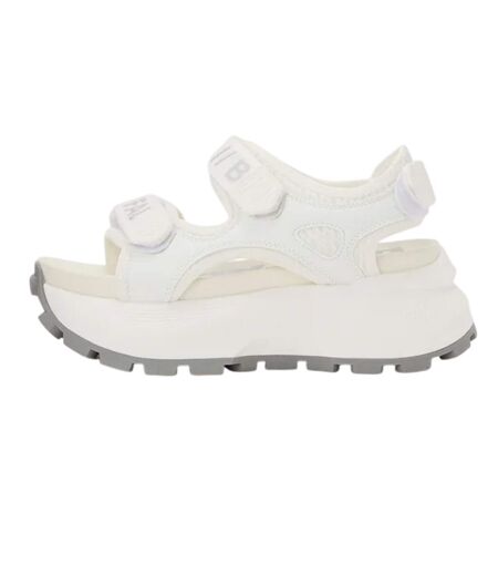Sandales Motif/style Vegan Femme Blanc Buffalo