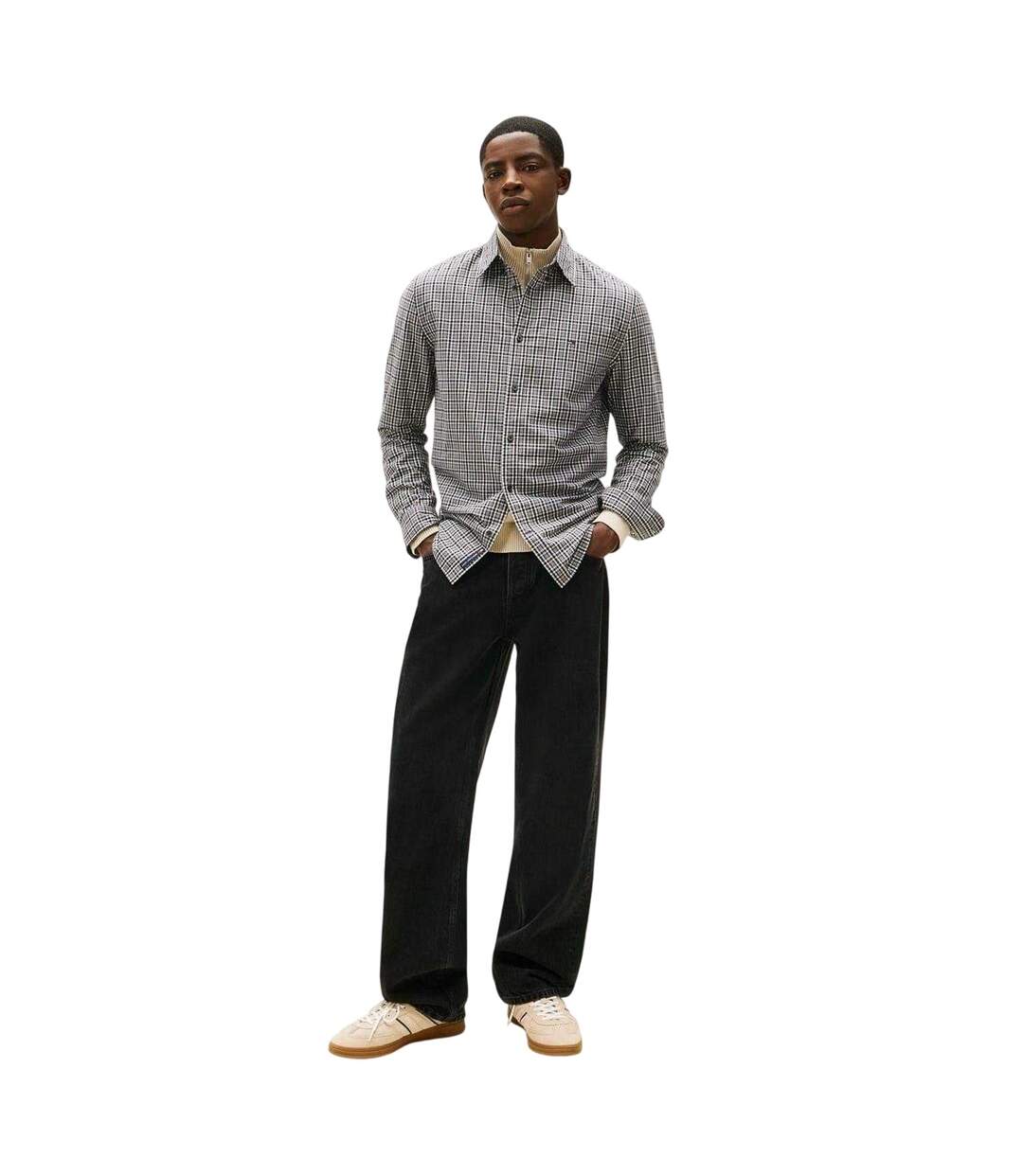 Chemise Motif/style À Carreaux Homme Noir Tommy Jeans-4