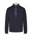 Mens Galador Half Zip Fleece Top Navy Regatta-2