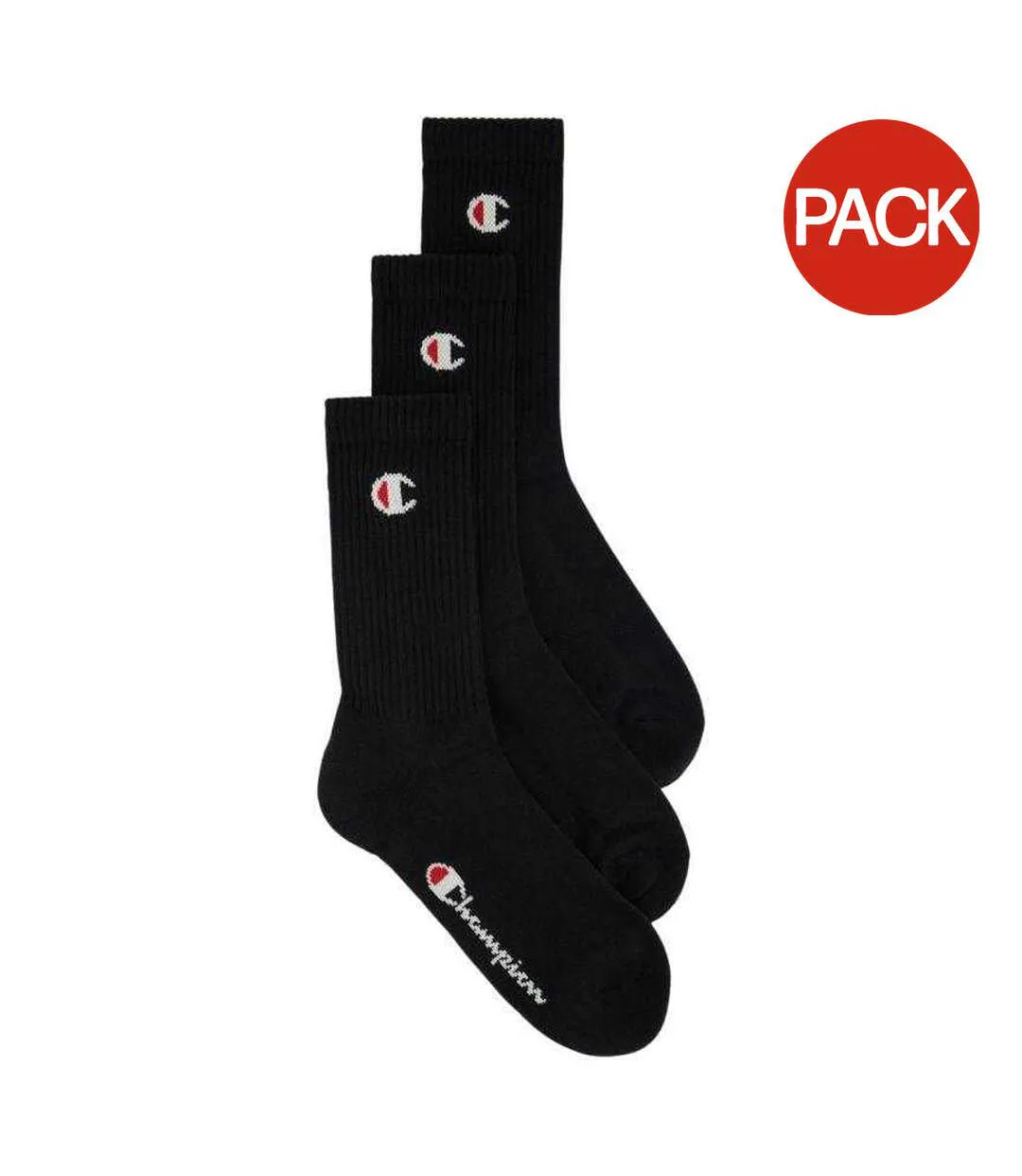 Chaussettes Adulte Noir Champion-1