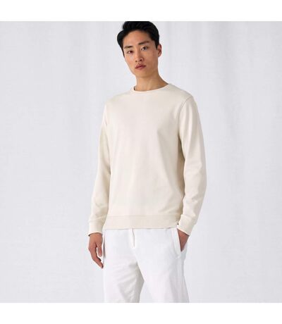Mens Organic Crew Neck Sweat Off White B&C