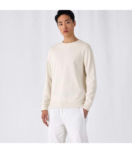 Mens Organic Crew Neck Sweat Off White B&C