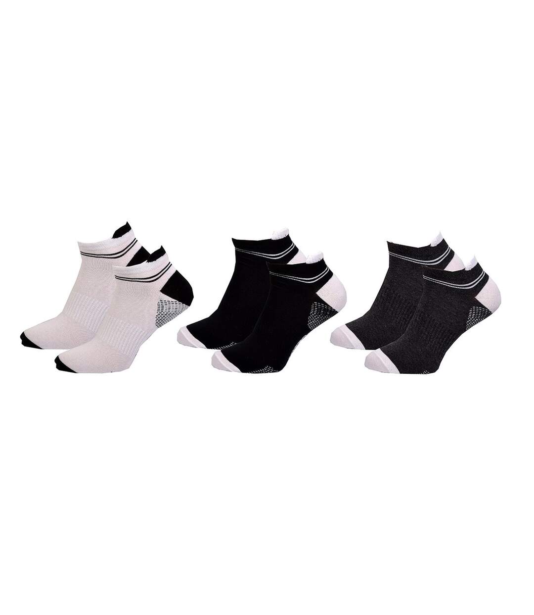 Chaussettes homme LOTTO SNEAKER Pack de 6 Paires SNEAKERS LOTTO Languette-2