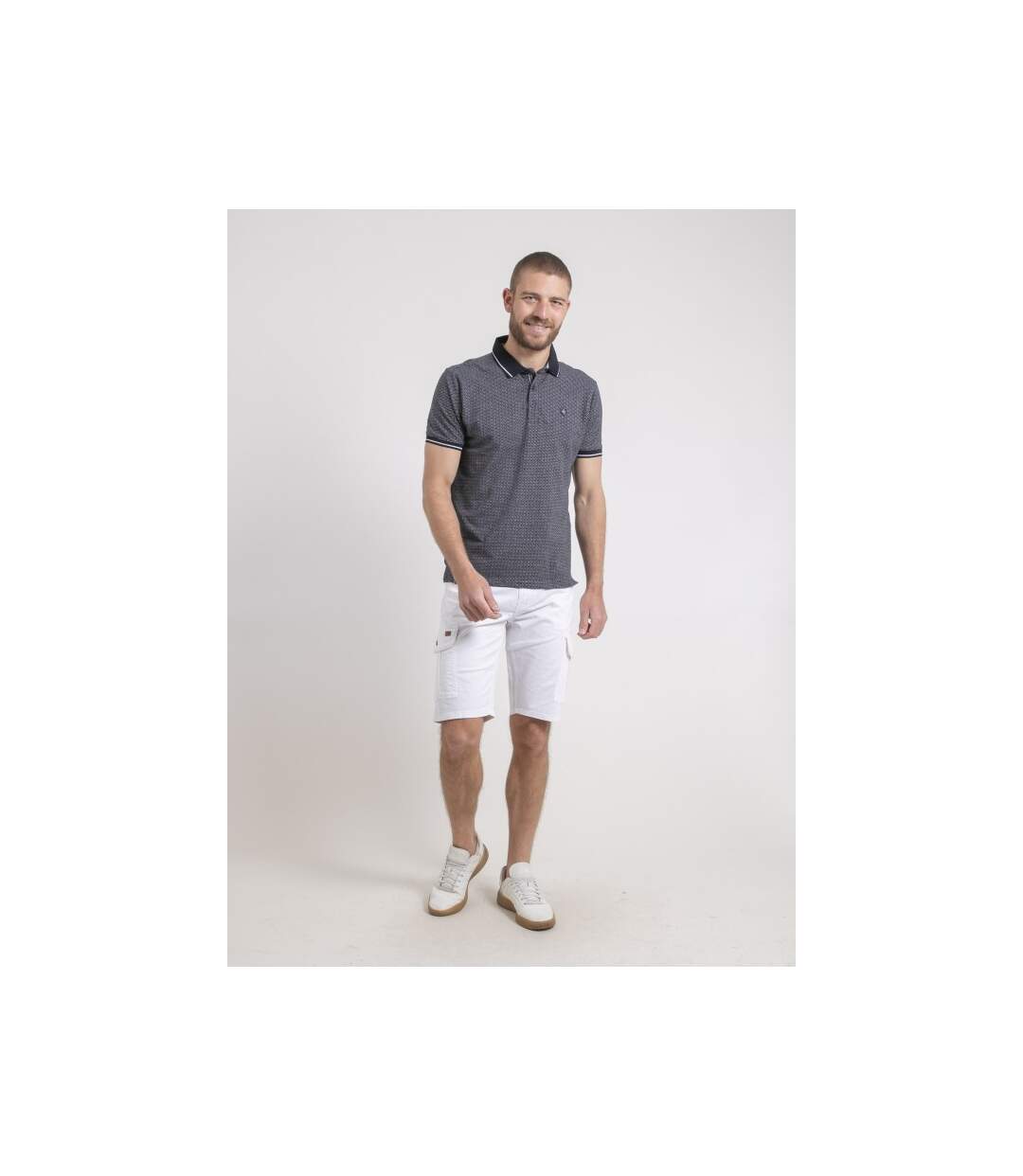 Polo manches courtes pur coton motifs PIGUMAX-4