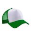 Casquette trucker adulte vert / blanc Beechfield