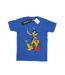Disney Femme/Les femmes Pluto Christmas Reindeer Cotton Boyfriend T-Shirt (Bleu royal) - UTBI37773-1