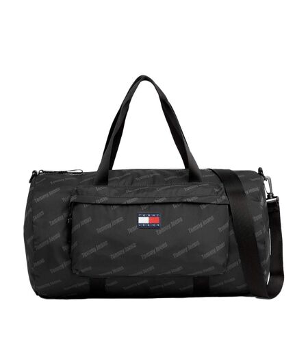 Sac de sport noir homme tommy hilfiger logo print duf
