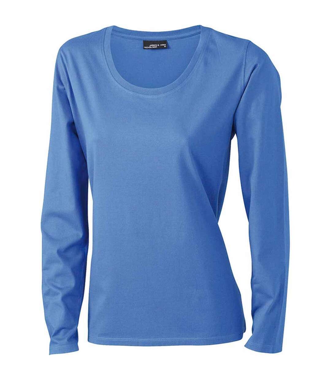 T-shirt femme manches longues - JN903 - BLEU ROI