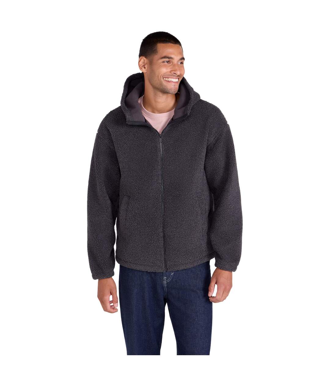 Haut Polaire Waeys Homme Charbon Animal-1
