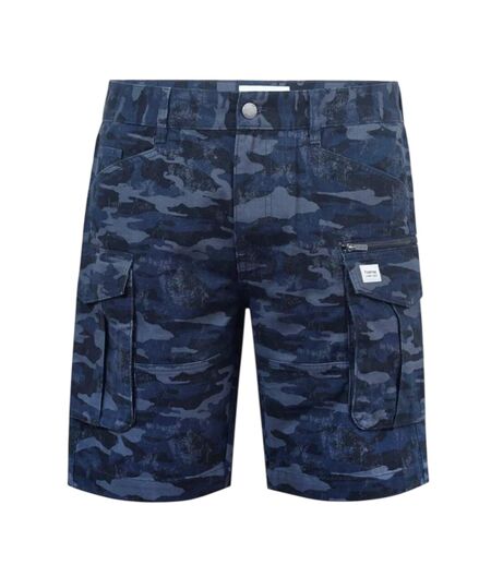 Short Motif/style Logo Homme Bleu Marine Camouflage Firetrap