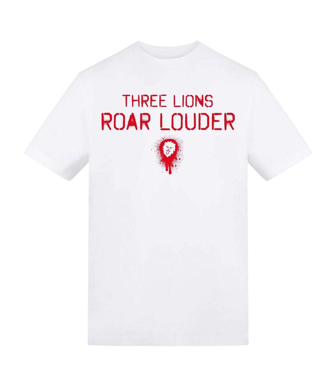 T-shirt Motif/style Imprimé Graphique Adulte Blanc England-1