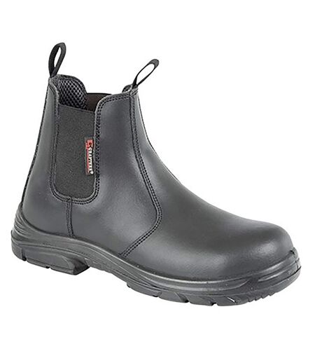 Grafter Mens Wide Fitting Safety Dealer Boots (Black) - UTDF1180