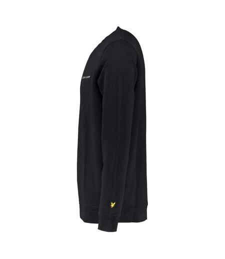 Sweat Style Brodé Homme Noir Blanc Lyle & Scott