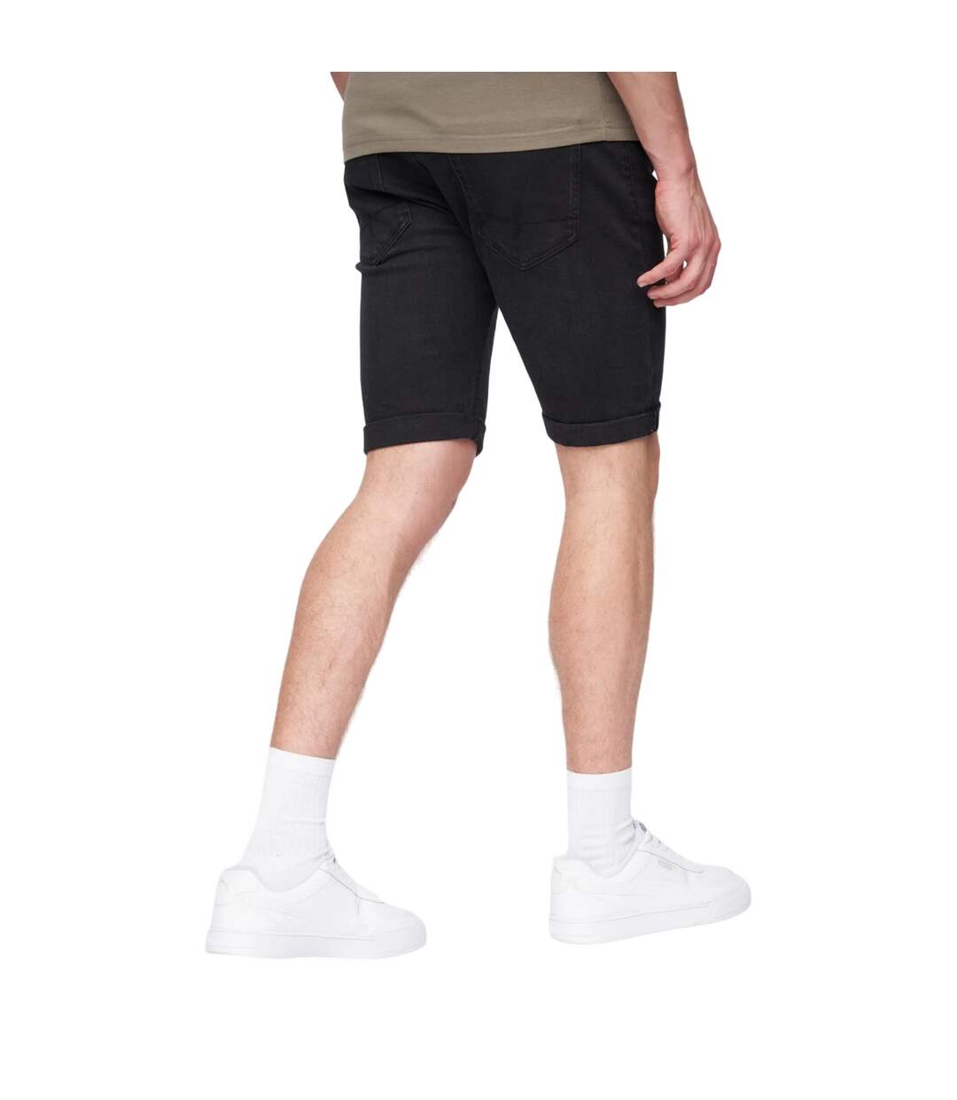 Short Flex Homme Noir Henleys-2