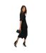 Robe Portefeuille Manches Courtes Motif/style Floral Femme Noir Superdry-2