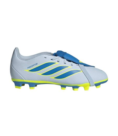 Chaussures De Foot Pour Terrain Ferme Motif/style Se Rabat Sur L´avant Predator Club Femme Bleu Jaune Adidas