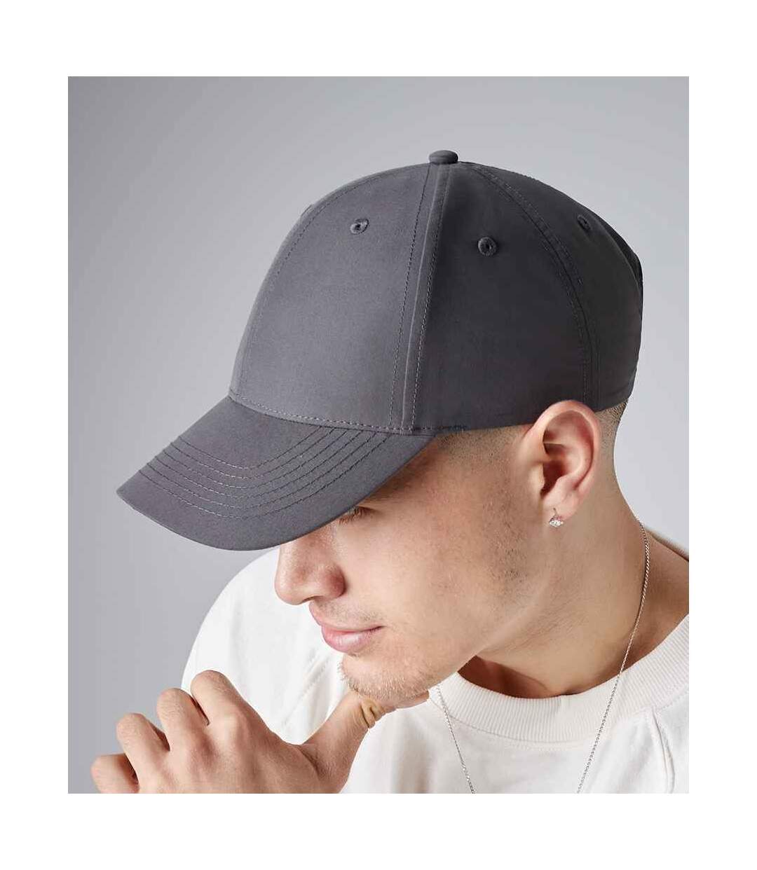 Casquette adulte gris foncé Beechfield-3