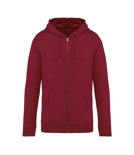 Unisex Adult Full Zip Hoodie Hibiscus Red Native Spirit