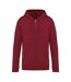 Unisex Adult Full Zip Hoodie Hibiscus Red Native Spirit-1